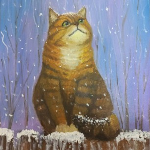 Кот на заборе