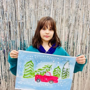 Автомобиль с ёлкой