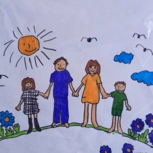 Мама, папа, я - дружная семья