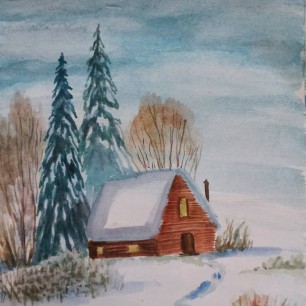 В зимнем лесу