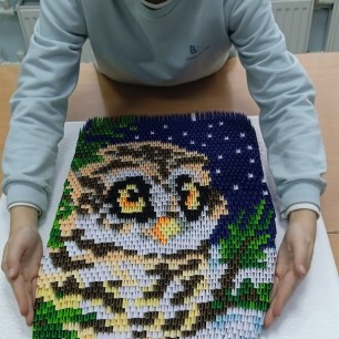 Панно "Зимняя сова"