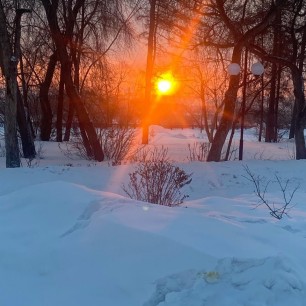 Зимнее солнце