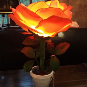 Светильник "Желтая роза"