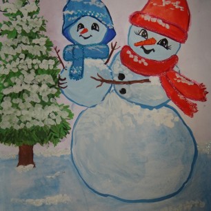 Семья на прогулке