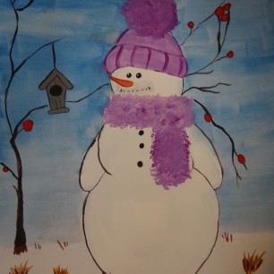 Снеговик  с хорошим настроением