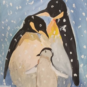 Семья пингвинов