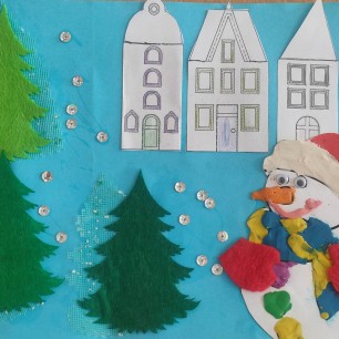 "Снеговик нарядненький"