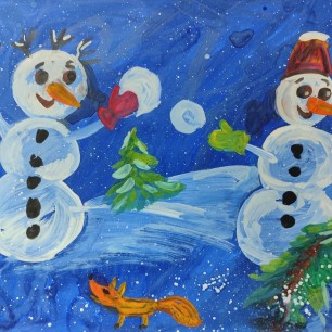 Игра в снежки