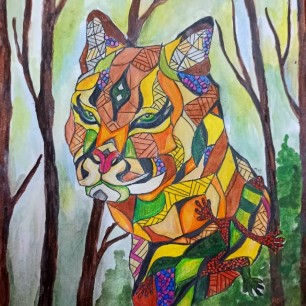 Тигр. Стилизация.