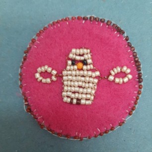 Брошь "Попугай"