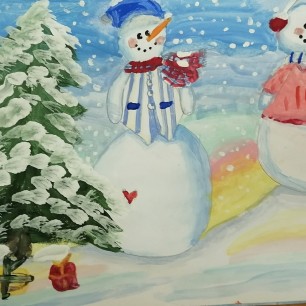 Весёлые снеговики