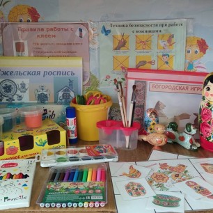Уголок изобразительной деятельности