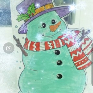 Весёлый снеговик.