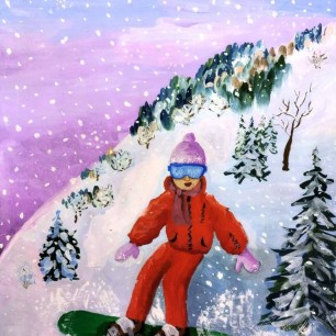 Я на сноуборде