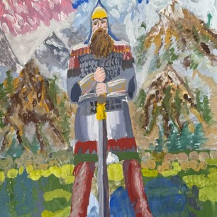 " Русский воин."