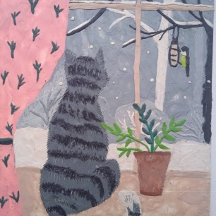 Кот и синица