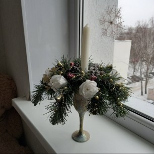 Новогодняя свеча