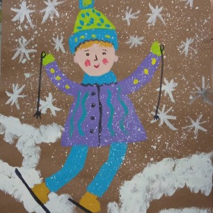 Весело несёмся с ледяной горы!