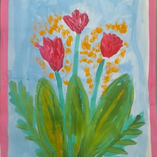 Букет весенних цветов