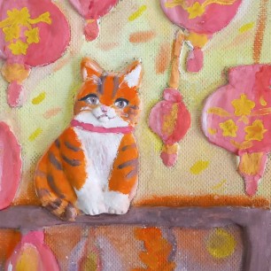 Китайский новый год у котика