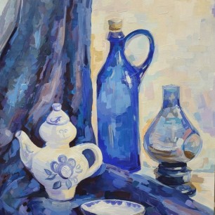 Натюрморт в холодных тонах