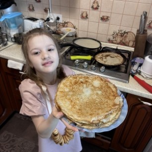 Какие вкусные блины - с пылу с жару горячи!!