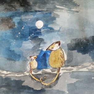 Мышата на ветке