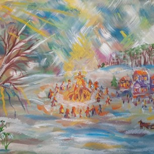 Яркая масленица