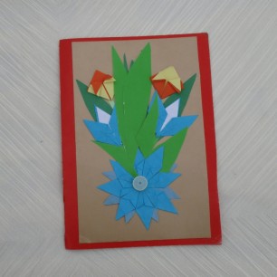 Открытка "Красивый весенний букет"