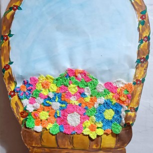 Корзина цветов для мамы