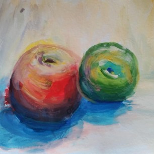 Натюрморт с яблоками