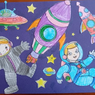 Космический полёт.