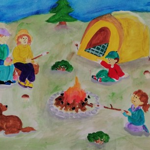 Семейный отдых на природе