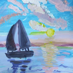 Розовый закат