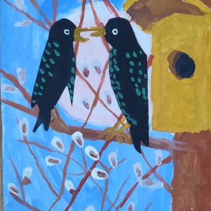 Весеннии скворцы