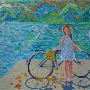 Девочка с велосипедом