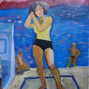 Девушка на берегу моря