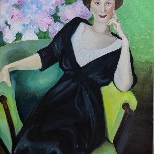 Дама в зелёном кресле