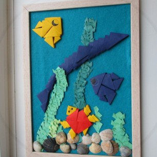 Красивые рыбки в океане.