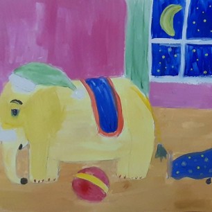 Головой качает слон, он слонихе шлет поклон