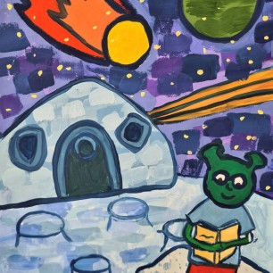 За чтением книги