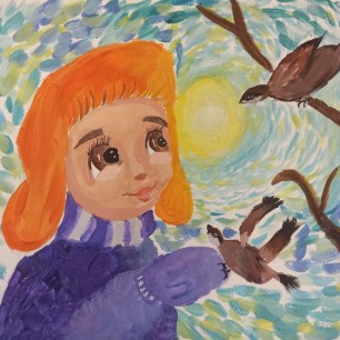 Рады солнышку.