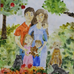 Герасимова Анна,  Моя дружная семья.  9 лет, 4 кл