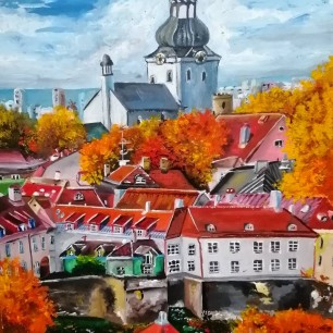 Город осенью