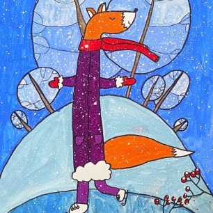 "Лисичка на катке"