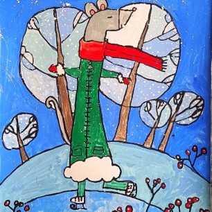 "Мышка на коньках"