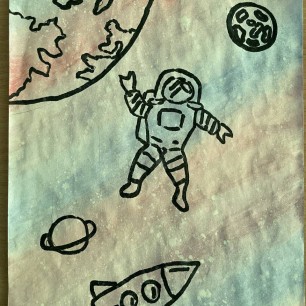 В открытом космосе