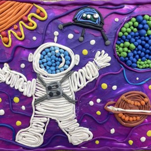 «Космонавт в космосе»