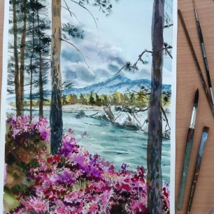 Цветение маральника