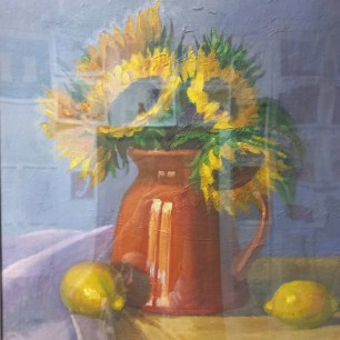 Натюрморт с подсолнухами